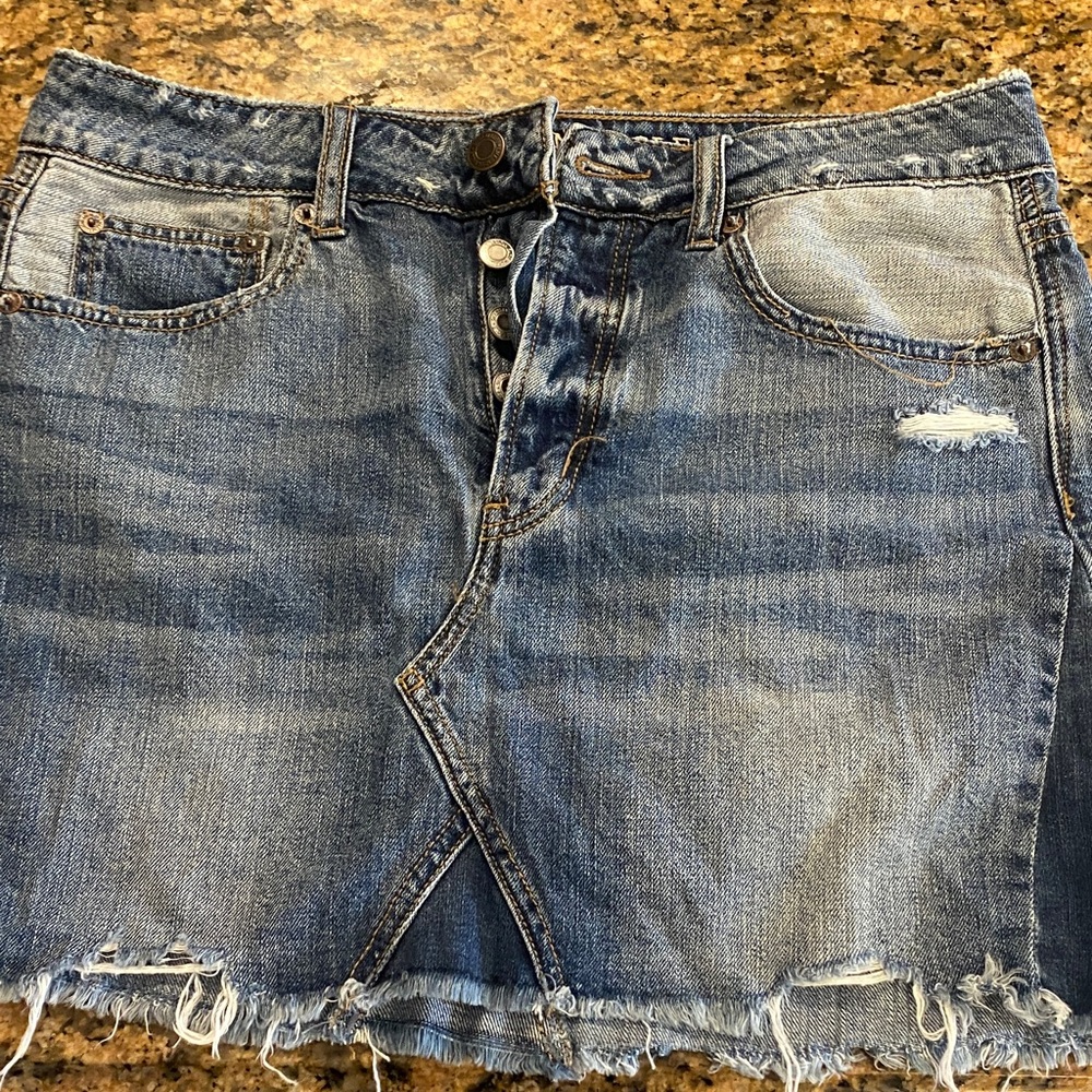 American Eagle Outfitters Blue Denim Skirt